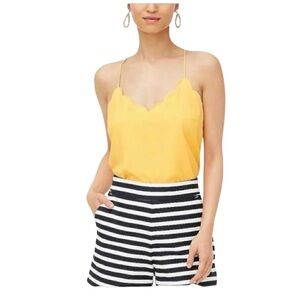 J. Crew Factory Women’s yellow Scalloped Cami Top